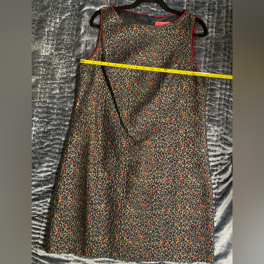 NWT Betsy Johnson Leopard Print with gold thread Dress - Picture 3 of 3